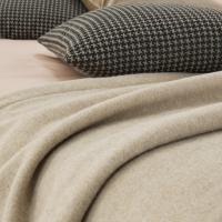 Bonnenuit buntes Plaid für Doppelbett aus Burcina Wolle mit Standard Saum