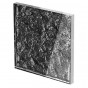 Glossy Black Hammered Glass