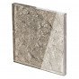 Glossy taupe hammered glass