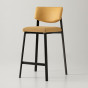 bar-stool with upholstered seat and simple back - +€106.89