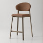 bar-stool with upholstered seat and curved back - +€174.30