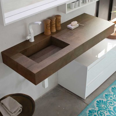 Lavandino Bagno In Resina.Idee Lavabo Del Bagno Quale Materiale Scegliere Diotti Com