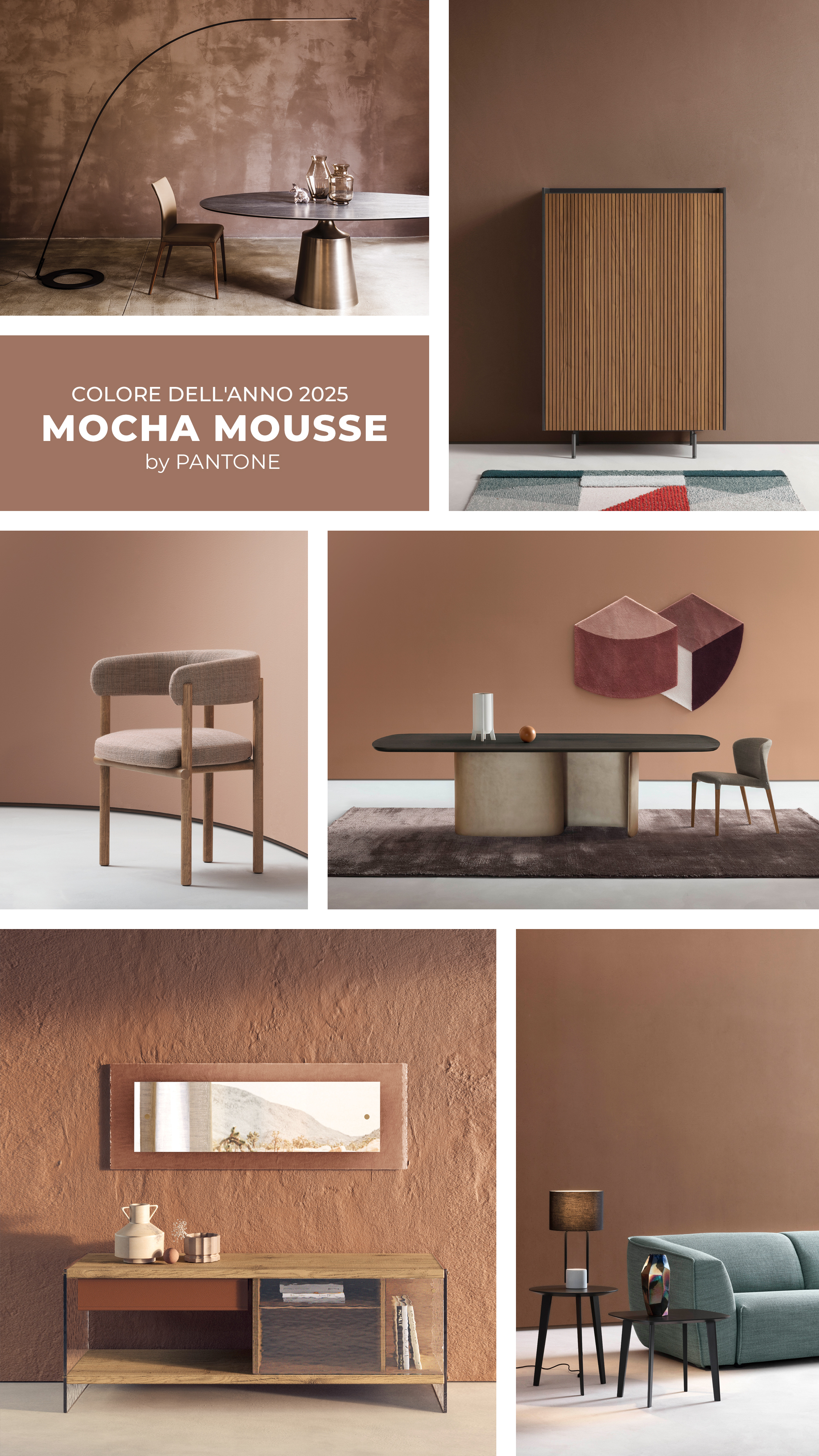 Pantone 17-1230 Mocha Mousse - Moodboard di diotti.com