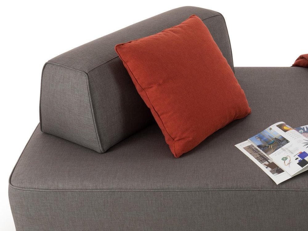 Dettaglio di un daybed con cuscino poggiatesta zavorrato | Prisma Air